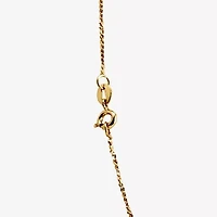 Silver Reflections Womens 18K Gold Over Brass 20 Inch Braid Chain Necklace