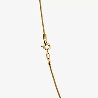 Silver Reflections Womens 18K Gold Over Brass 18 Inch Snake Chain Necklace