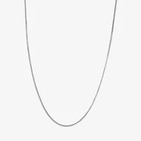 Silver Reflections Womens Pure Silver Over Brass 18 Inch Box Chain Necklace