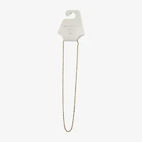 Silver Reflections Womens 18K Gold Over Brass Inch Rope Chain Necklace