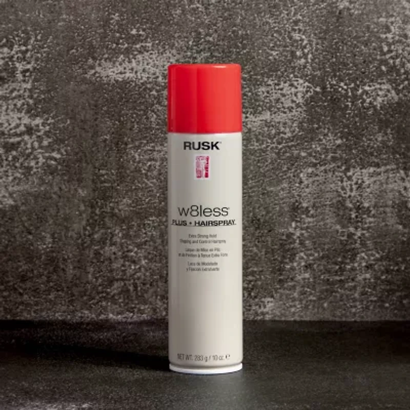 Rusk W8less Plus Extra Strong Lvoc Hair Spray 10 oz.