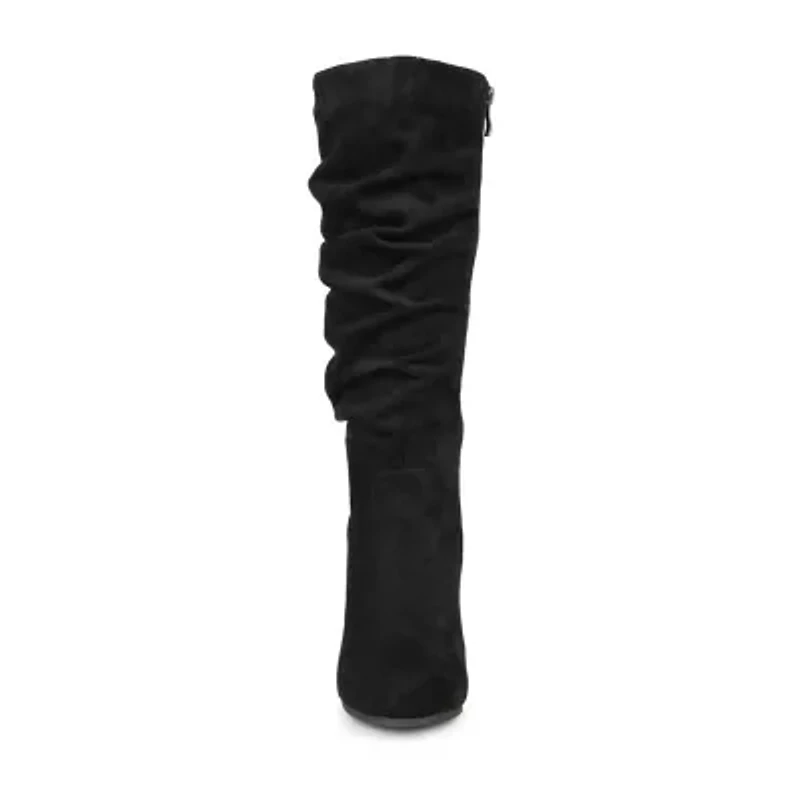 Journee Collection Womens Haze Wedge Heel Riding Boots