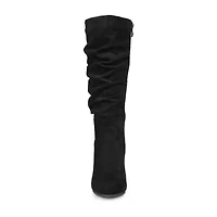 Journee Collection Womens Haze Wedge Heel Riding Boots