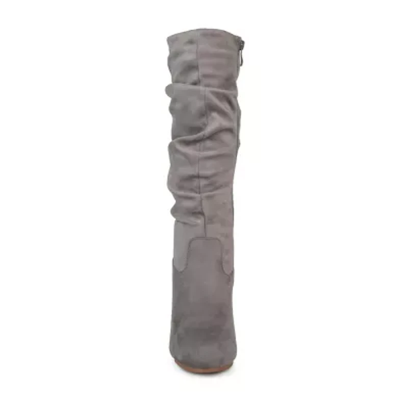 Journee Collection Womens Haze Wedge Heel Riding Boots