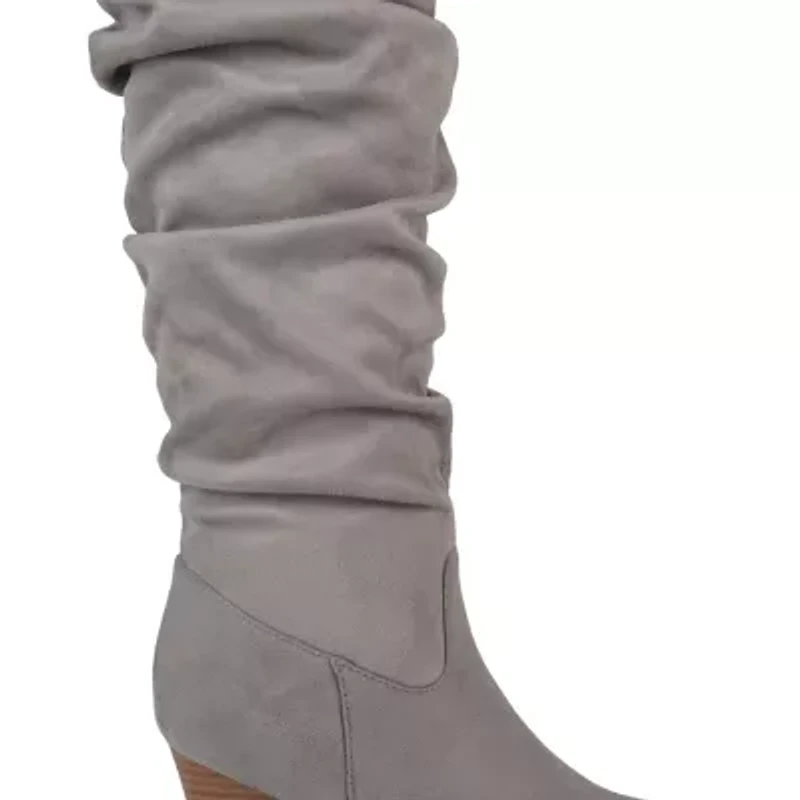 Journee Collection Womens Haze Wedge Heel Riding Boots