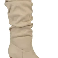 Journee Collection Womens Haze Wedge Heel Slouch Boots