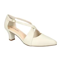 Easy Street Elegance Womens Round Stiletto Heel Pumps