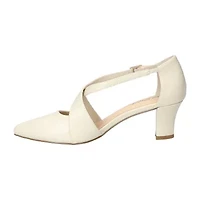 Easy Street Elegance Womens Round Stiletto Heel Pumps