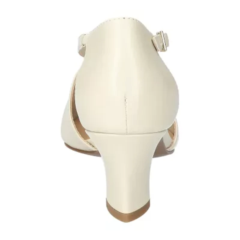 Easy Street Elegance Womens Round Stiletto Heel Pumps