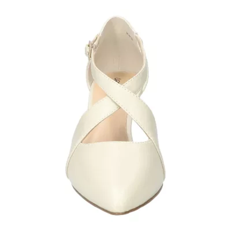 Easy Street Elegance Womens Round Stiletto Heel Pumps