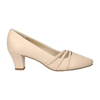 Easy Street Cristiny Womens Round Closed Toe Stiletto Heel Pumps