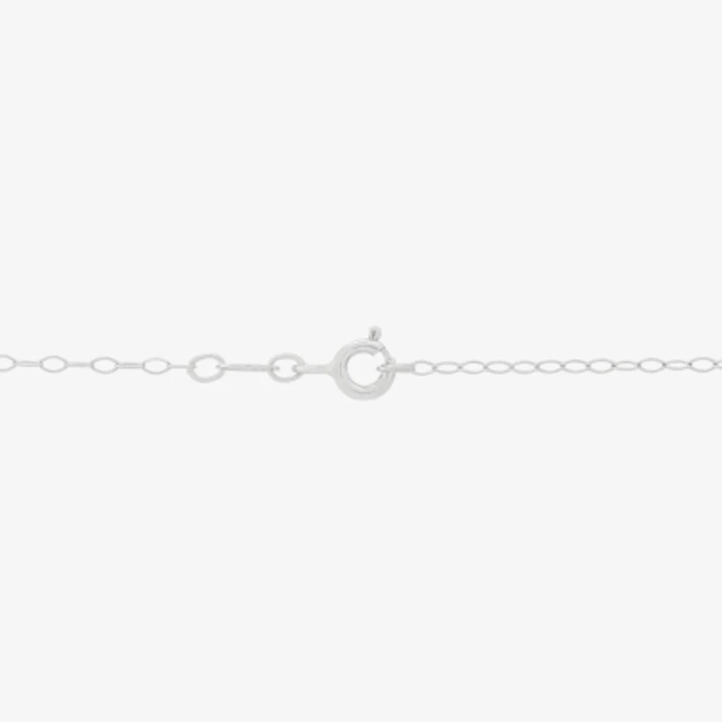 Limited Quantities! Mother And Child Womens 1/10 CT. T.W. Natural White Diamond Sterling Silver Heart 18 Inch Pendant Necklace