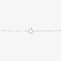 Limited Quantities! Mother And Child Womens 1/10 CT. T.W. Natural White Diamond Sterling Silver Heart 18 Inch Pendant Necklace