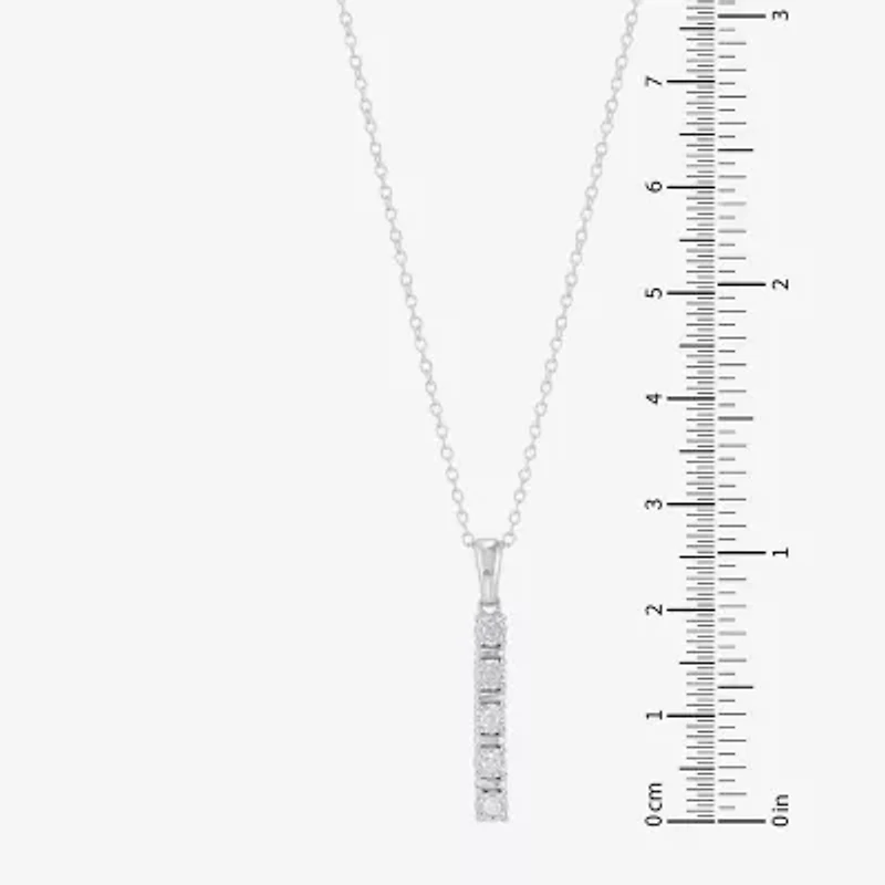Limited Quantities! Womens 1/ CT. T.W. Natural White Diamond Sterling Silver 18 Inch Pendant Necklace