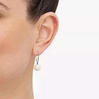Limited Quantities! Womens Dyed White Cultured Freshwater Pearl Sterling Silver Drop Earrings