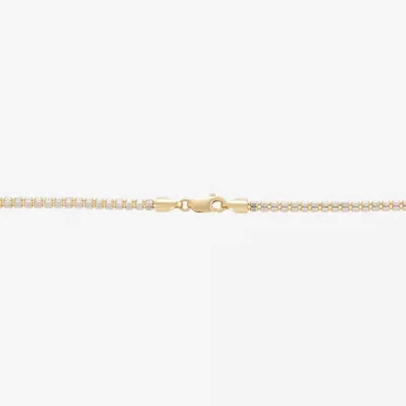 Womens 14K Gold 18 Inch Bead Chain Necklace