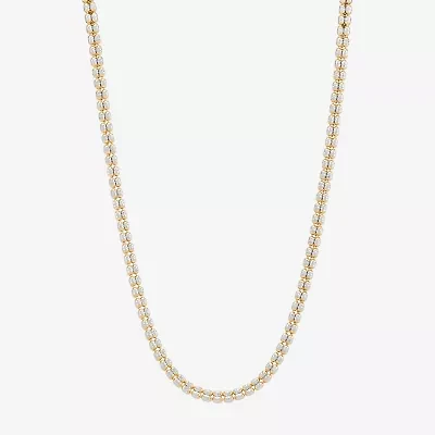 Womens 14K Gold 18 Inch Bead Chain Necklace