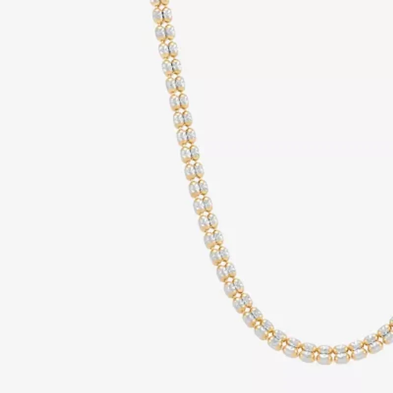 Womens 14K Gold 18 Inch Bead Chain Necklace
