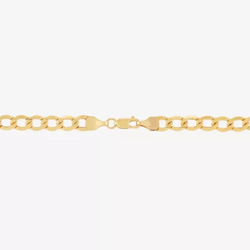 Made Italy Unisex Adult 10K Gold 20 Inch Curb Chain Necklace