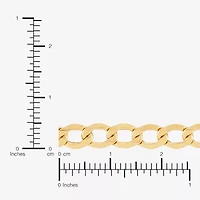 Made Italy Unisex Adult 10K Gold 20 Inch Curb Chain Necklace