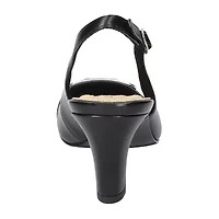 Easy Street Sway Womens Square Closed Toe Stiletto Heel Pumps