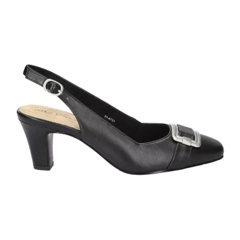 Easy Street Sway Womens Square Closed Toe Stiletto Heel Pumps