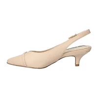 Easy Street Feena Womens Pointed Closed Toe Kitten Heel Pumps