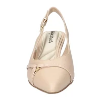 Easy Street Feena Womens Pointed Closed Toe Kitten Heel Pumps