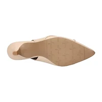 Easy Street Feena Womens Pointed Closed Toe Kitten Heel Pumps