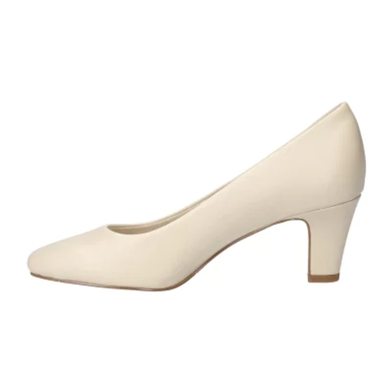 Easy Street Poet Womens Square Closed Toe Stiletto Heel Pumps