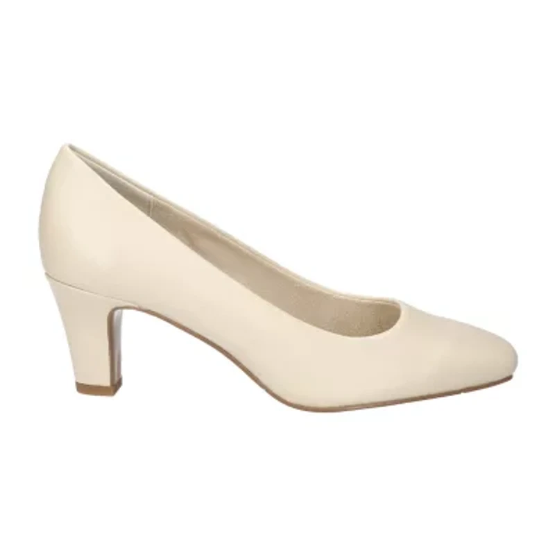 Easy Street Poet Womens Square Closed Toe Stiletto Heel Pumps