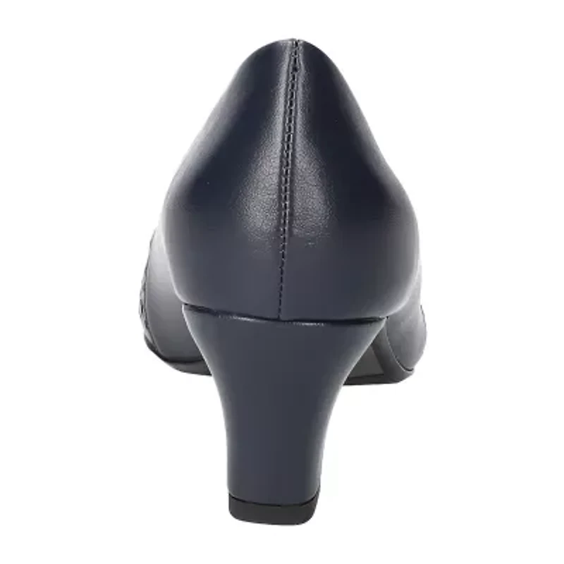 Easy Street Neva Womens Cap Closed Toe Stiletto Heel Pumps