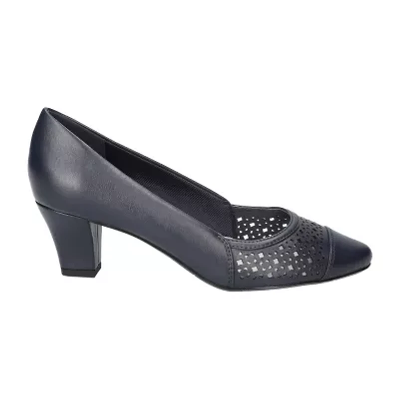 Easy Street Neva Womens Cap Closed Toe Stiletto Heel Pumps