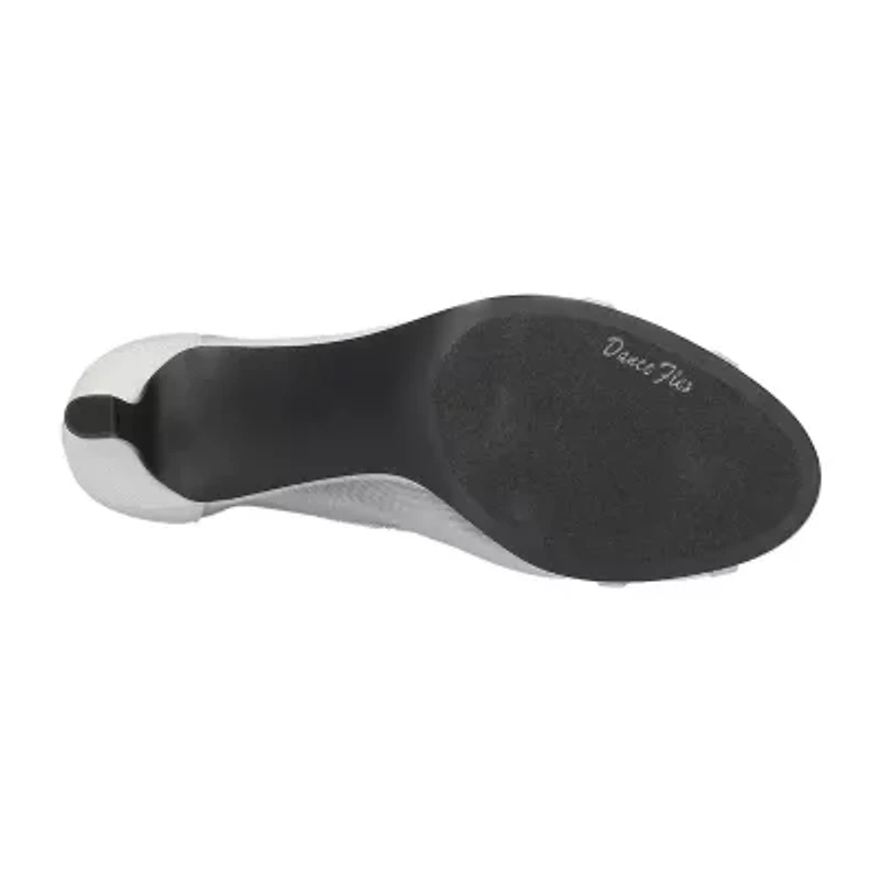 Easy Street Picaboo Womens Round Open Toe Stiletto Heel Pumps