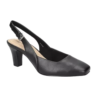 Easy Street Ritsa Womens Square Closed Toe Stiletto Heel Pumps