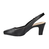 Easy Street Ritsa Womens Square Closed Toe Stiletto Heel Pumps