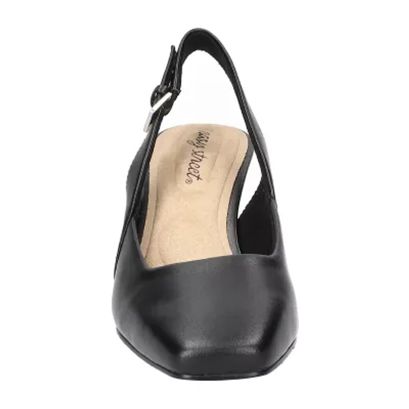 Easy Street Ritsa Womens Square Closed Toe Stiletto Heel Pumps