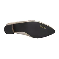 Easy Street Avena Womens Round Block Heel Pumps