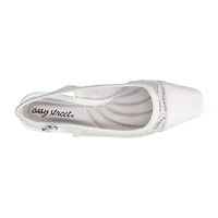 Easy Street Fortune Womens Square Block Heel Pumps