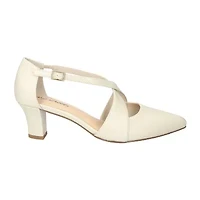 Easy Street Elegance Womens Round Stiletto Heel Pumps