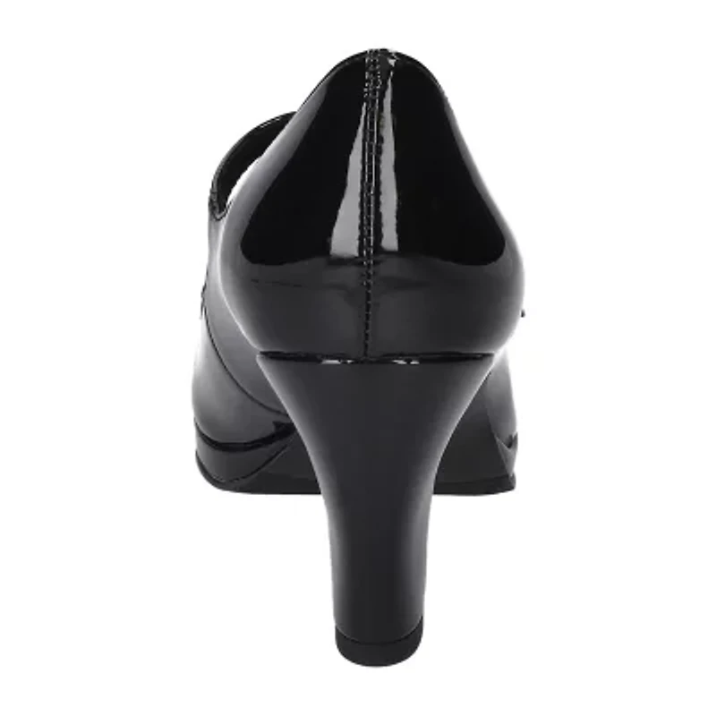 Easy Street Zest Womens Round Closed Toe Stiletto Heel Pumps