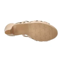 Easy Street Crissa Womens Round Open Toe Stiletto Heel Pumps