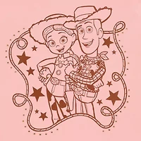 Womens Crew Neck Short Sleeve Regular Fit Toy Story Juniors Graphic T-Shirt