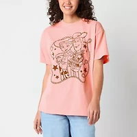Womens Crew Neck Short Sleeve Regular Fit Toy Story Juniors Graphic T-Shirt