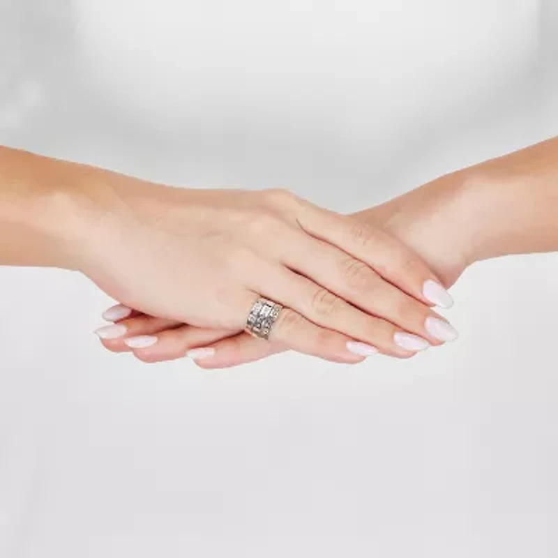 Limited Quantities! Dream; Explore; Discover Womens Sterling Silver Ring Set