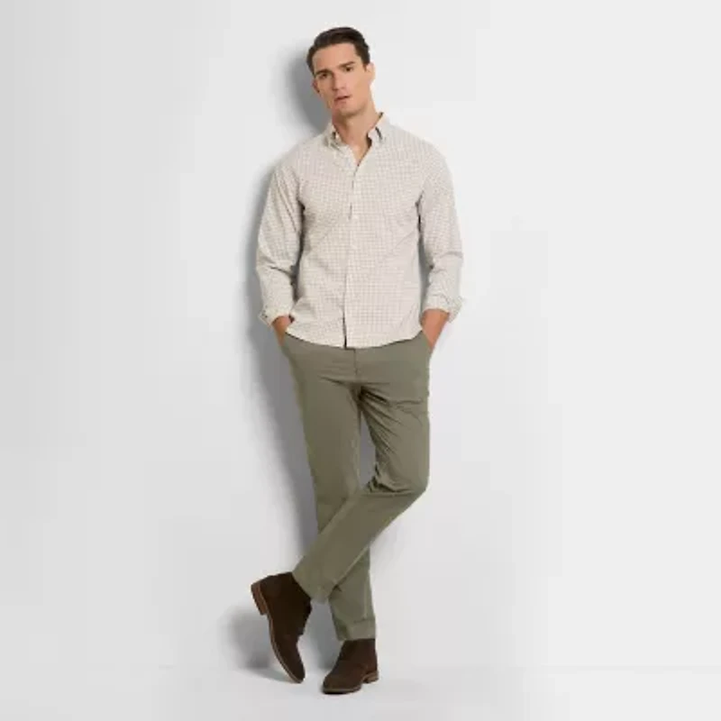 Van Heusen Essential Mens Regular Fit Dress Flat Front Pant