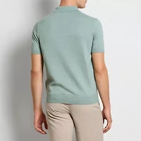 Van Heusen Smart Temp Quarter Zip Mens Short Sleeve Polo Sweater