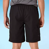 St. John's Bay Cargo Mens Drawstring Waist Swim Trunks