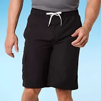 St. John's Bay Cargo Mens Big and Tall Drawstring Waist Swim Trunks