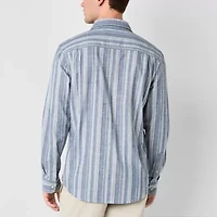 mutual weave Mens Long Sleeve Regular Fit Button-Down Shirt